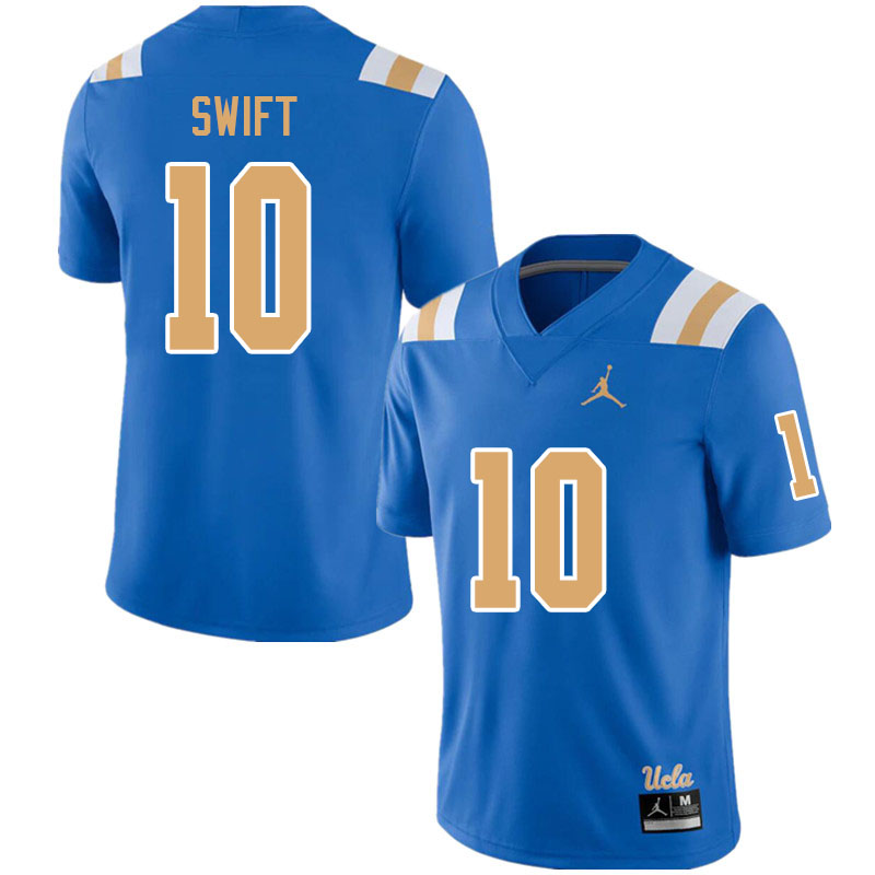 Jordan Brand Men #10 Joshua Swift UCLA Bruins College Football Jerseys Sale-Blue
